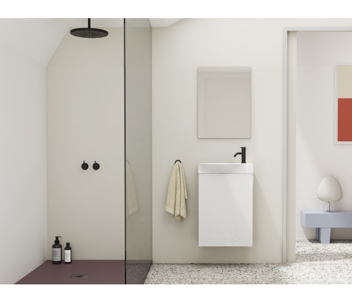 Conjunto completo mueble de baño fondo reducido 34 cm Amizuva Mika Principal 3