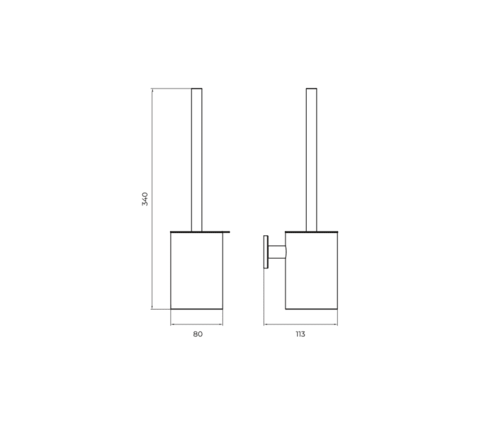 Conjunto de accesorios de baño Medimex Essential Croquis 7