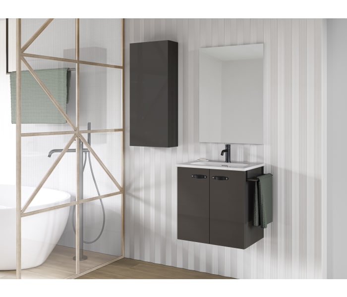 Conjunto completo mueble de baño fondo reducido 35 cm Amizuva Aneko Principal 6