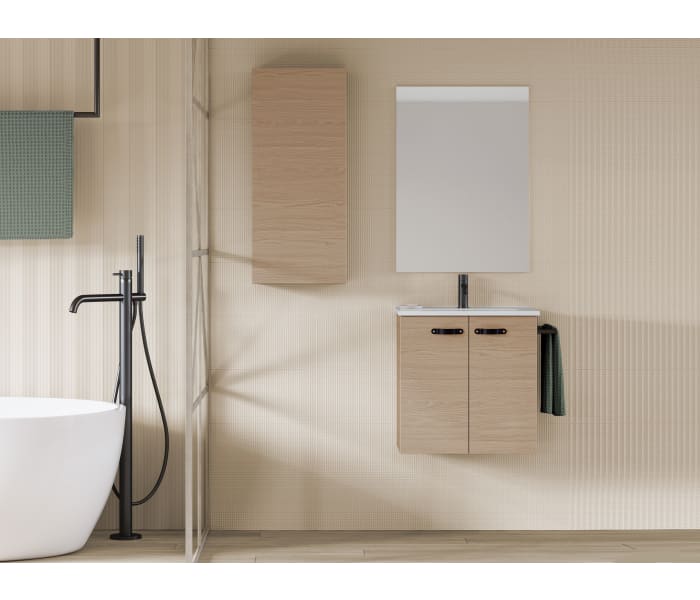 Conjunto completo mueble de baño fondo reducido 35 cm Amizuva Aneko Principal 1