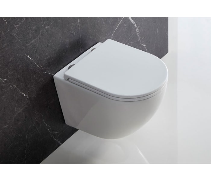 Pack inodoro + cisterna empotrada + pulsador Bruntec Roundy Ambiente 6