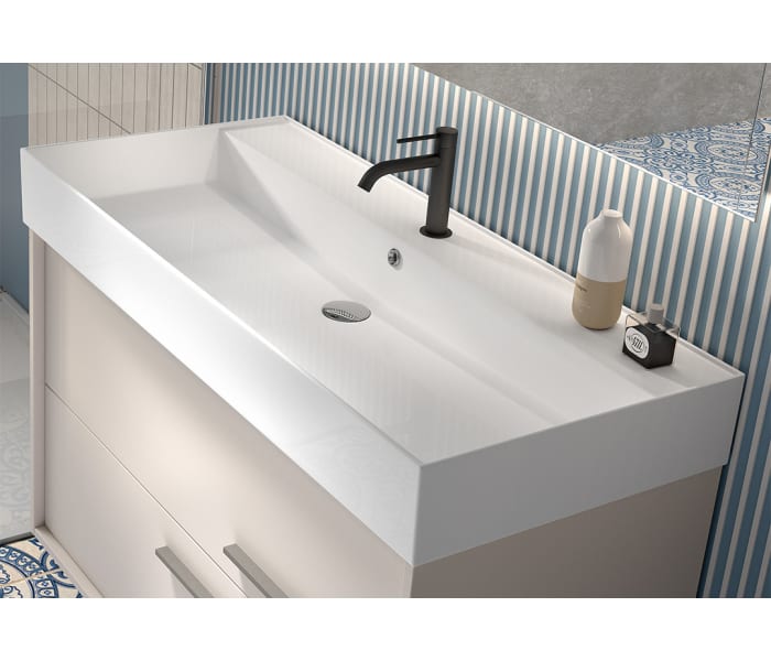 Lavabo encastrado 12 cm alto Visobath Lila Ambiente 3