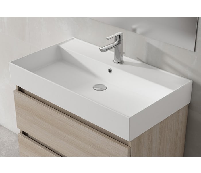 Lavabo encastrado 12 cm alto Visobath Lila Ambiente 4