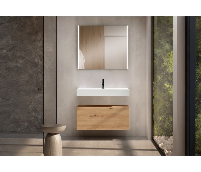 Lavabo encastrado 12 cm alto Visobath Lila Ambiente 5