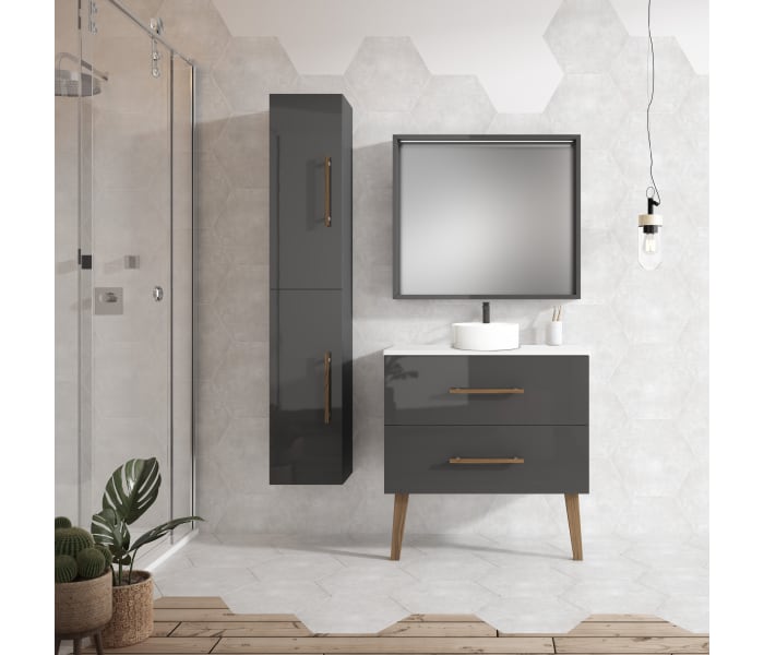 Conjunto mueble de baño Gaia Bruntec