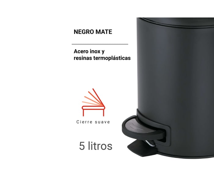Papelera de baño Gedy Potty Detalle 6