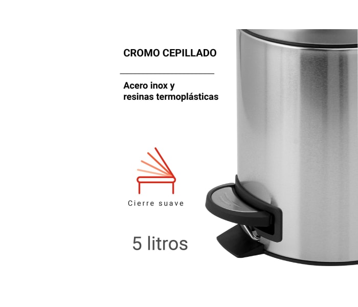 Papelera de baño Gedy Potty Detalle 5