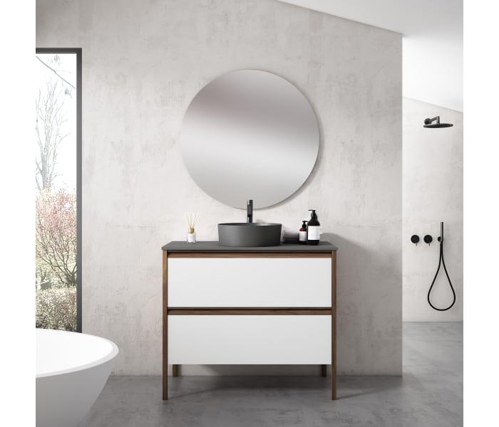 Mueble de baño con encimera de cargas minerales Visobath Icon Principal 1