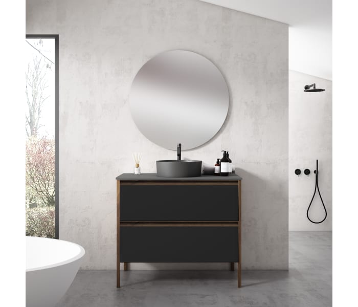 Mueble de baño con encimera de cargas minerales Visobath Icon Principal 3