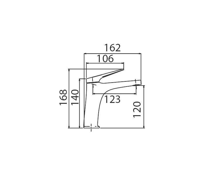 Grifo de lavabo Imex Delos Croquis 3