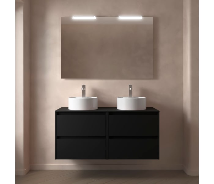 Conjunto mueble de baño con encimera de madera Salgar Noja Principal 6