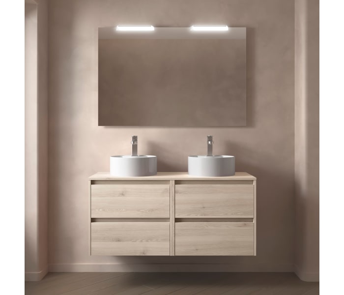 Conjunto mueble de baño con encimera de madera Salgar Noja Principal 1