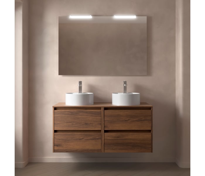 Conjunto mueble de baño con encimera de madera Salgar Noja Principal 3