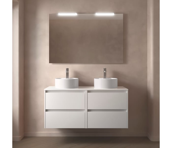 Conjunto mueble de baño con encimera de madera Salgar Noja Principal 4