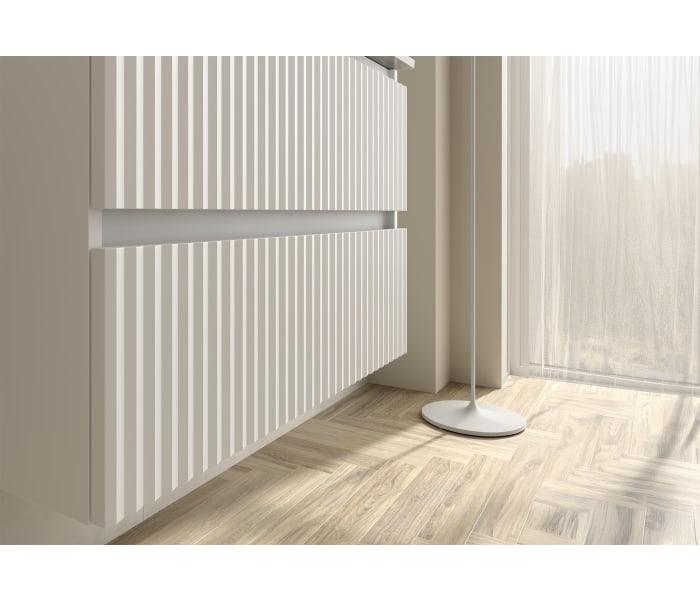 Conjunto mueble de baño Salgar Kira con lavabo sobre encimera Detalle 14