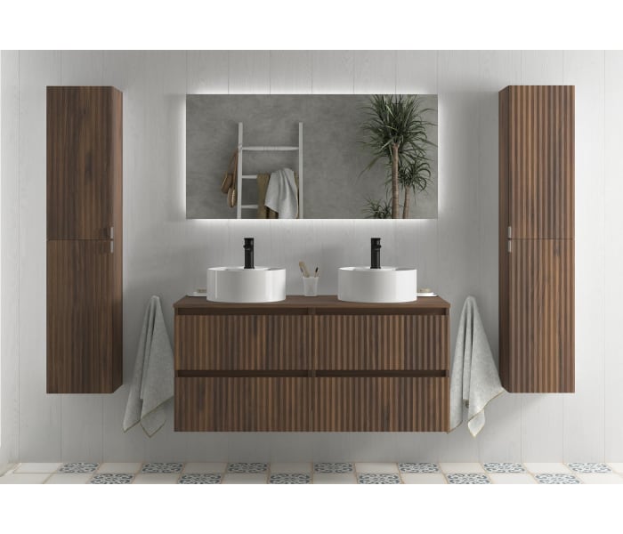 Conjunto mueble de baño Salgar Kira con lavabo sobre encimera Principal 2