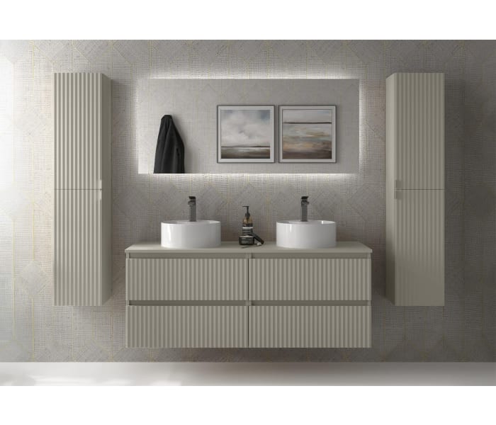 Conjunto mueble de baño Salgar Kira con lavabo sobre encimera Principal 3