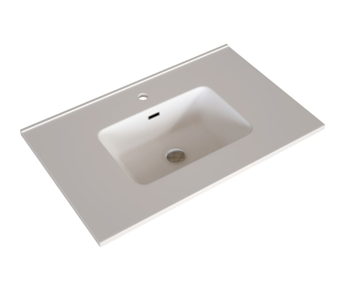 Conjunto de mueble de baño de madera maciza Bruntec Alpes Detalle 4