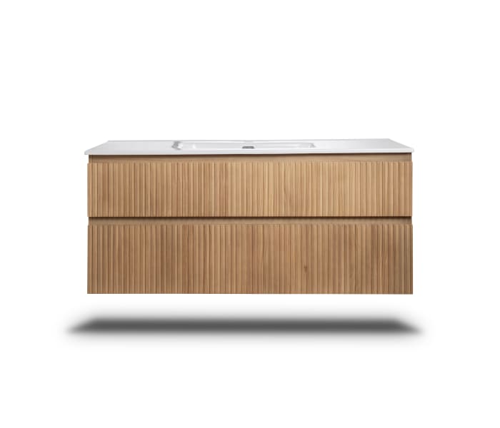 Conjunto de mueble de baño de madera maciza Bruntec Alpes Detalle 4