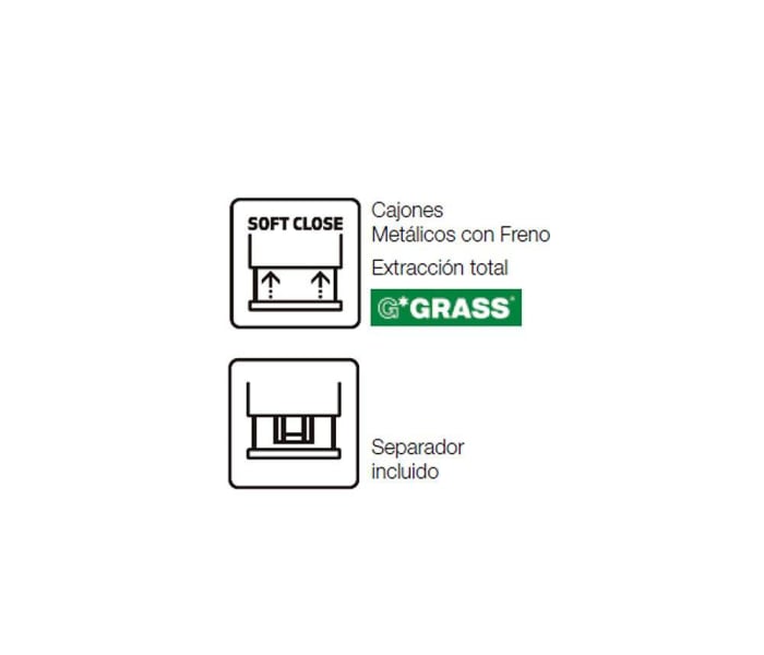 Conjunto mueble de baño con lavabo sobre encimera Sanchis Deco Lux opción 12