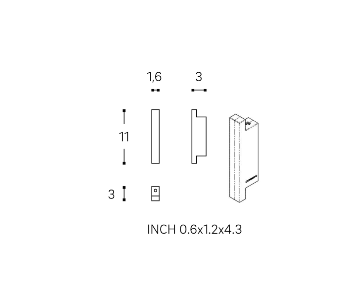 Percha de baño Cosmic The Grid Croquis 4