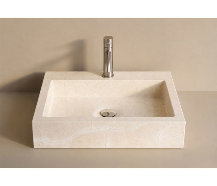 Lavabo de mármol natural Bruntec Escuadra Ambiente 2