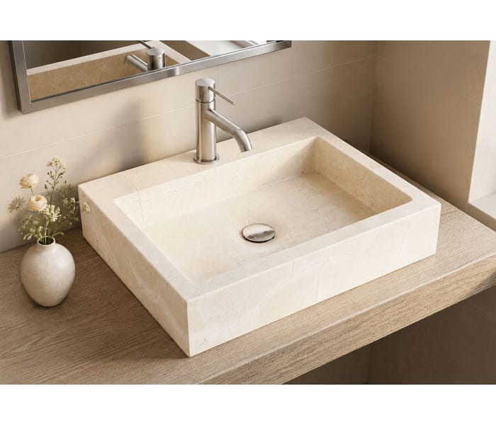 Lavabo de mármol natural Bruntec Escuadra Principal 0
