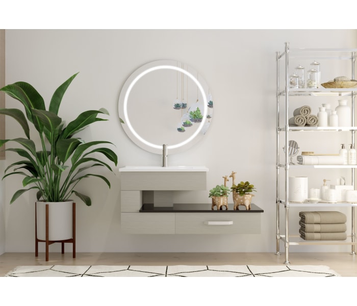 Espejo de baño con luz LED Bruntec Mirak Principal 0