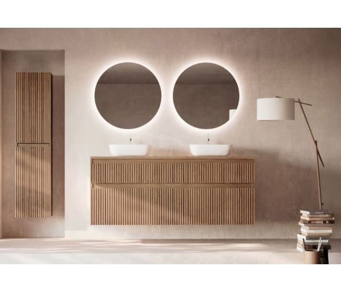 Mueble de baño con encimera de madera Bruntec Alpes 9 Principal 1