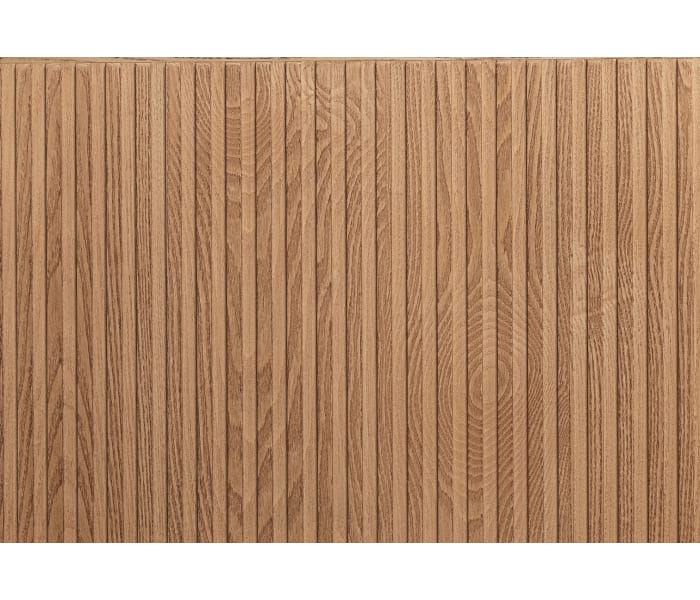 Conjunto de mueble de baño 100 cm de madera maciza de fresno con lavabo Solid Surface Bruntec Evo Curve Detalle 5