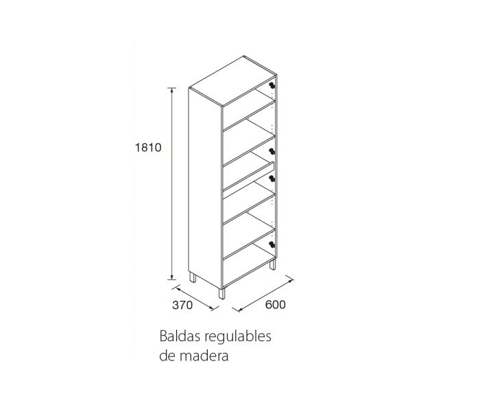 Columna de baño Salgar Infinity Croquis 2