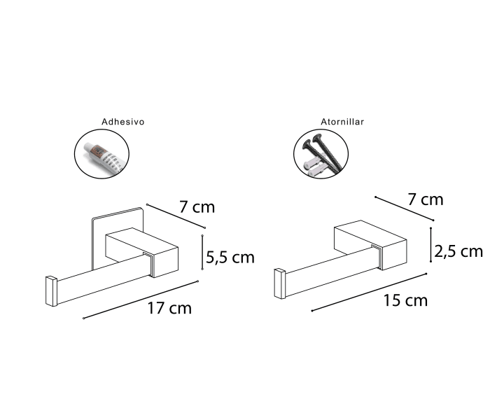 Portarrollos de baño Mediterranea de baño Link/Top Croquis 2