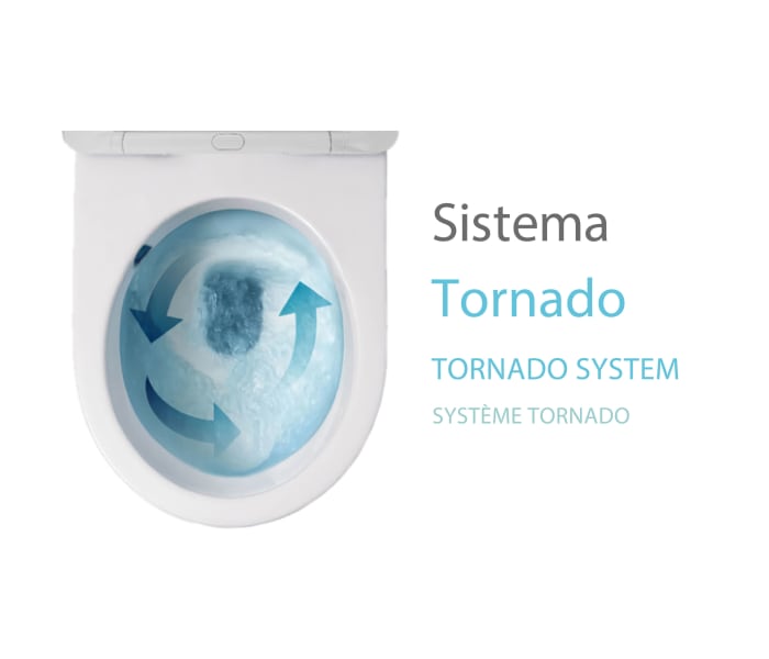 Inodoro compacto Bruntec Roundy Detalle 6