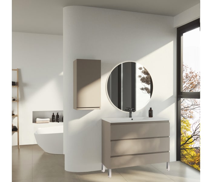 Mueble de baño lacado fondo reducido 37.8 cm Bruntec Vilma Principal 0