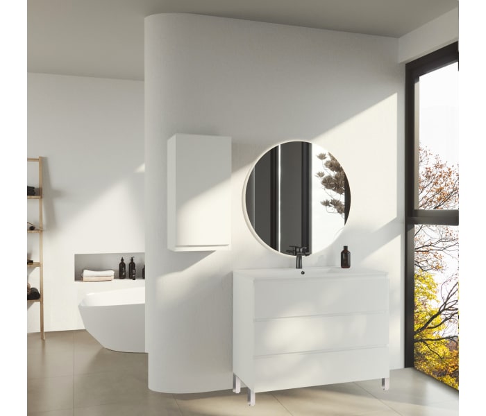 Mueble de baño lacado fondo reducido 37.8 cm Bruntec Vilma Principal 1