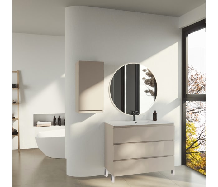 Mueble de baño lacado fondo reducido 37.8 cm Bruntec Vilma Principal 2