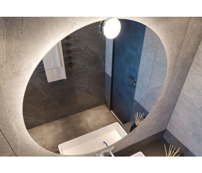 Espejo de baño con luz LED Bruntec Sun Detalle 5