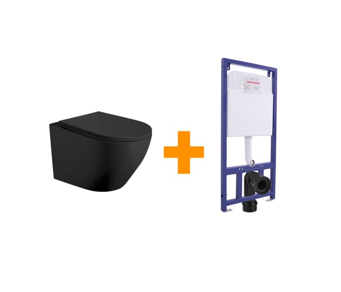 Pack inodoro suspendido + cisterna empotrada Bruntec Lisboa Principal 0