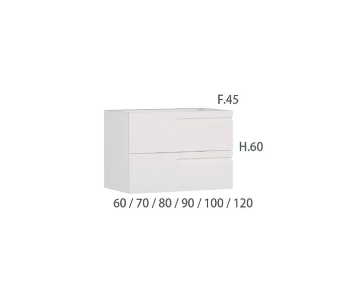 Mueble de baño Campoaras Zeus Croquis 3