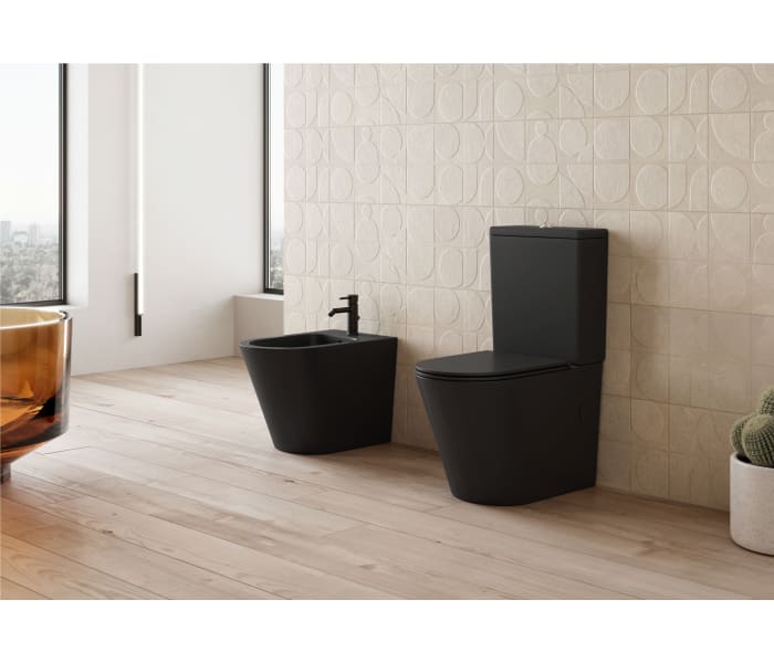 Pack inodoro mate + cisterna + bidé Bruntec Lisboa Ambiente 3