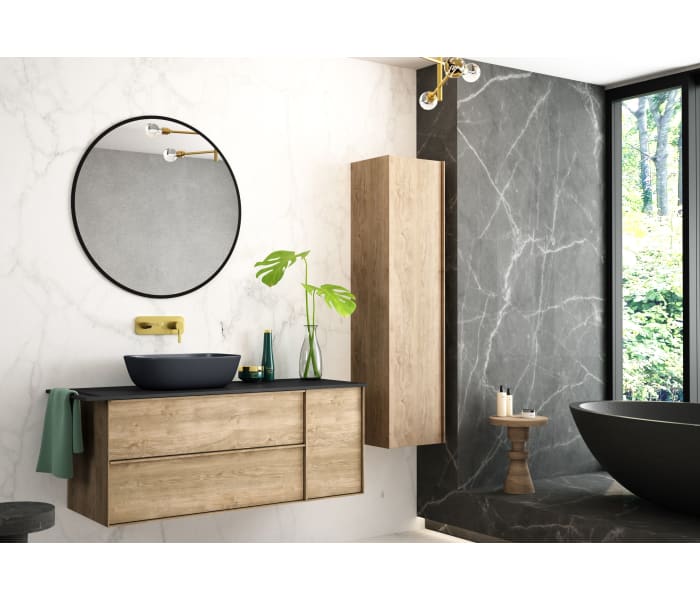 Mueble de baño Coycama Oslo con encimera de madera Principal 1