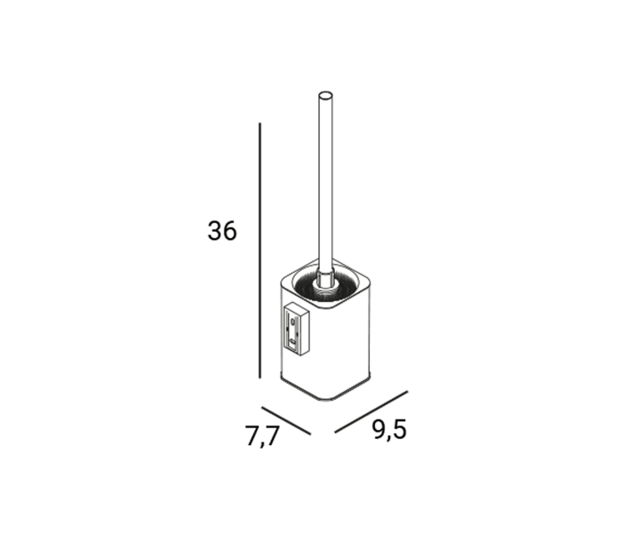 Escobillero de baño Manillons Torrent Slim Croquis 6