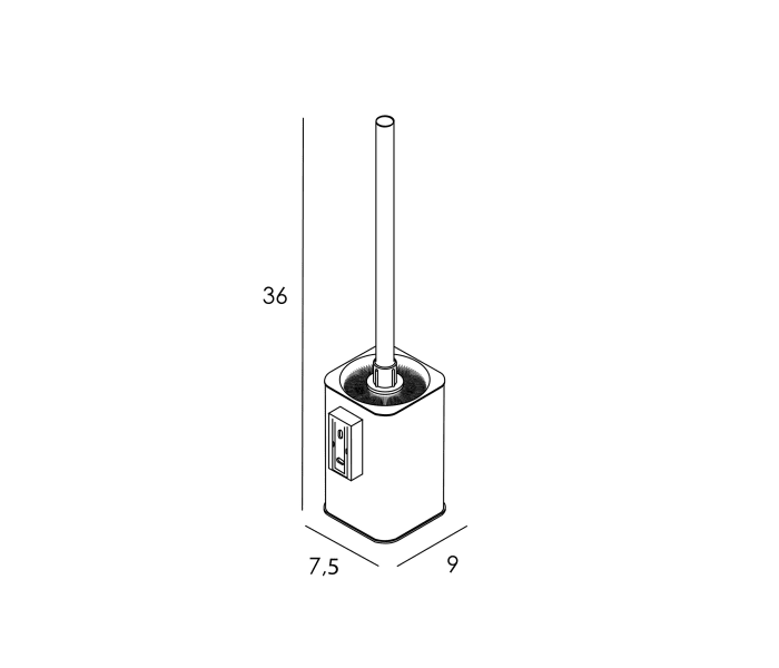 Escobillero de baño Manillons Torrent Slim Croquis 6