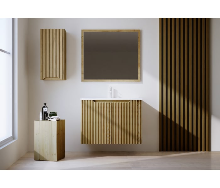 Conjunto de mueble de baño de madera maciza Bruntec Alpes 14 Principal 0