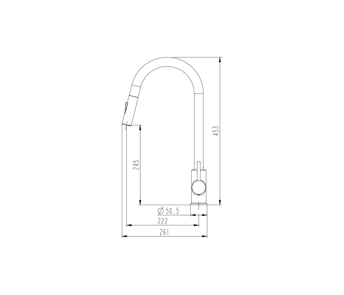Grifo de cocina GME Round Croquis 10