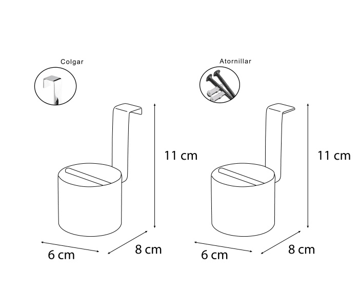 Soporte de plancha de baño Bruntec 501 Croquis 6