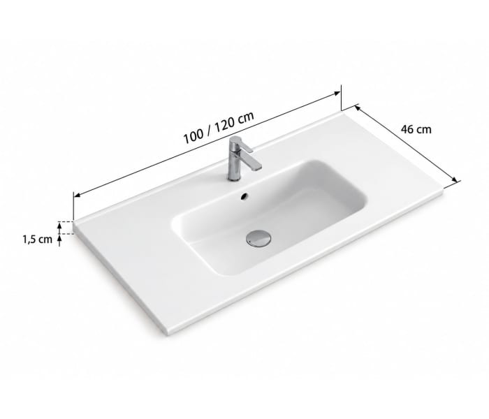 Conjunto mueble de baño Avila Dos Carmen Croquis 14