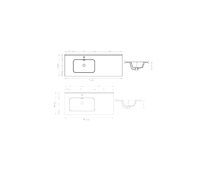 Conjunto mueble de baño Grupo Seys Lazio Croquis 5