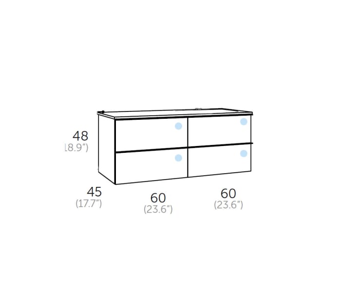 Mueble de baño Landes Coycama Croquis 7