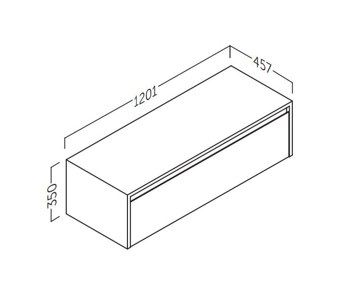 Mueble de baño Coycama lambda con encimera de madera Croquis 17